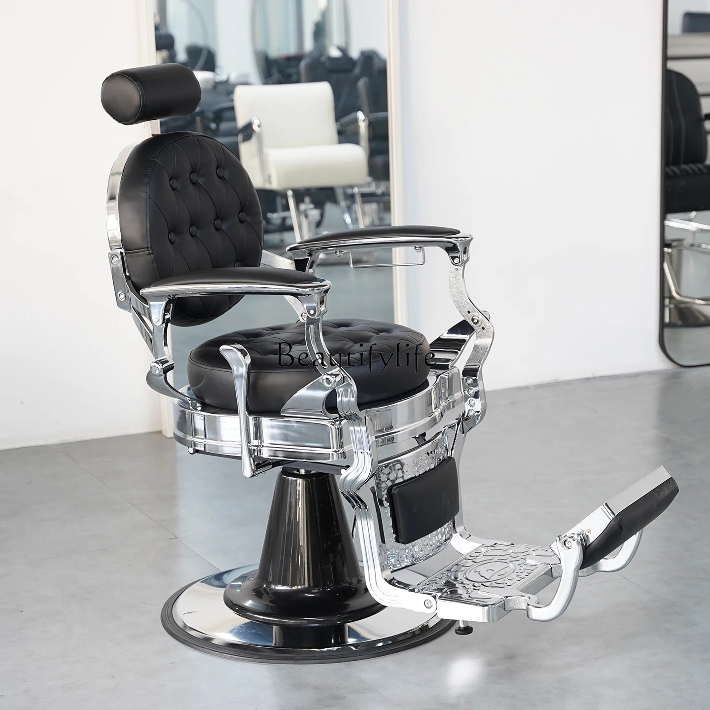 Corte de cabelo de cadeira de enfermagem com elevador reclinável especial