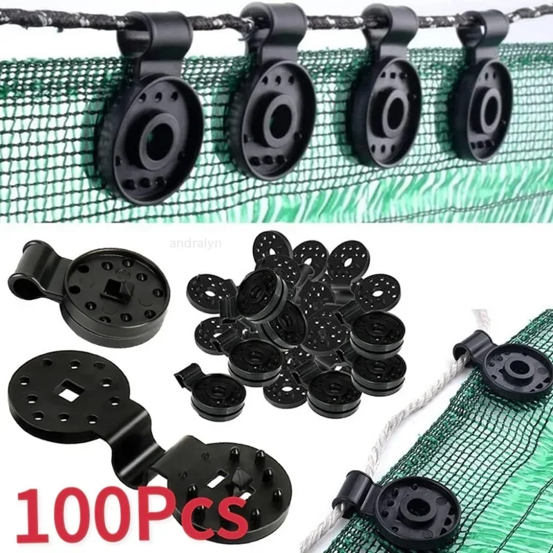 5-100pcs Awning Plastic Clips Outdoor Shade Cloth Net Clip Camping Garden Tools Garden Buildings Fence Net Fix Clamp Awning Hook