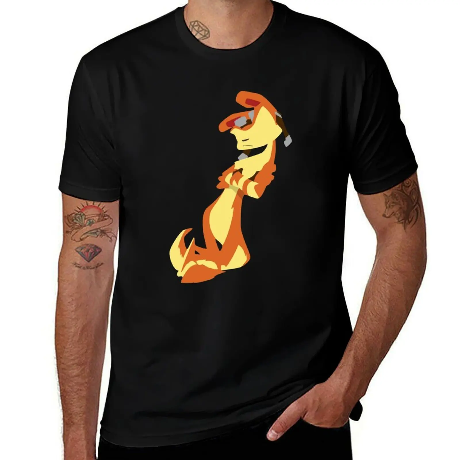 

Jak and Daxter-Daxter(No eyes variant) T-Shirt High Elasticity Sports T-Shirt