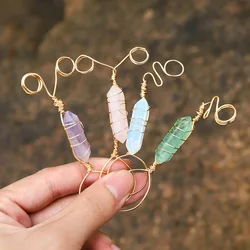 1PC, Handmade Natural Crystal Cigarette Holder, Adjustable Copper Wire Structure, Beautiful Cigarette Holder,Smoking Accessorie