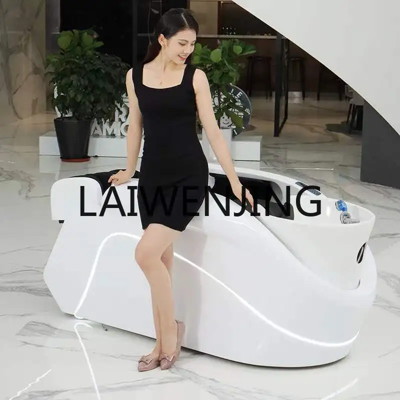 Automatic Intelligent Shampoo Chair for Hair Salon Barber Shop Multifunctional Thai Head Therapy Bed