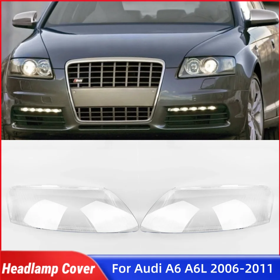

For Audi A6 A6L 2006 2007 2008 2009 2010 2011 Automotive Parts and Accessories Lights Lens Shell Headlights Lamp Lens
