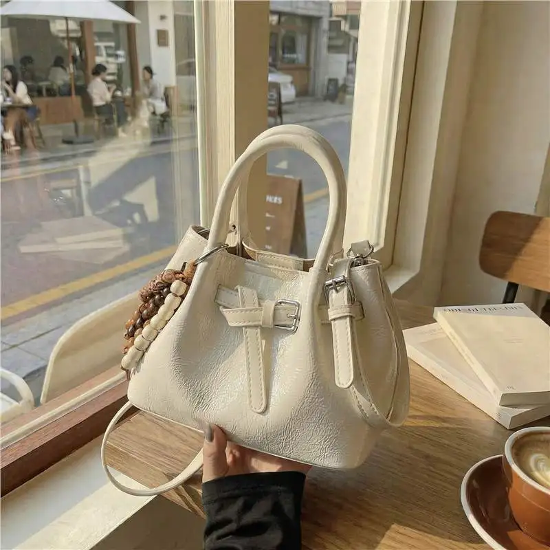 

2026 New Commuter High-end Bag Women's Fashionable and Exquisite Work Small Bag Single Shoulder Crossbody Bucket Bag