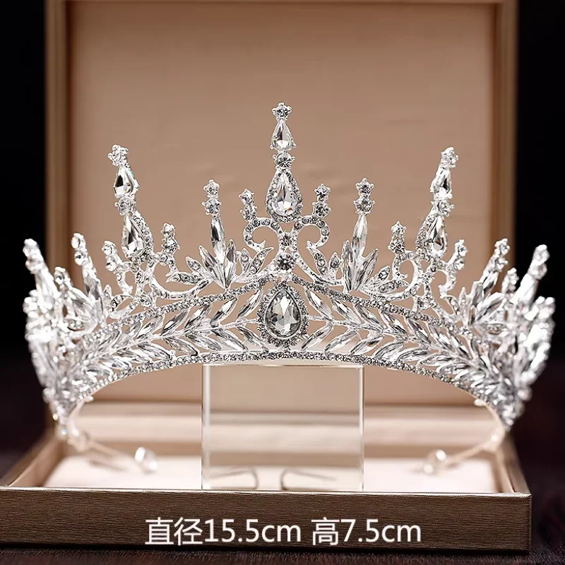 

Свадебная корона-украшение для волос в корейском стиле, роскошные аксессуары для свадебного платья