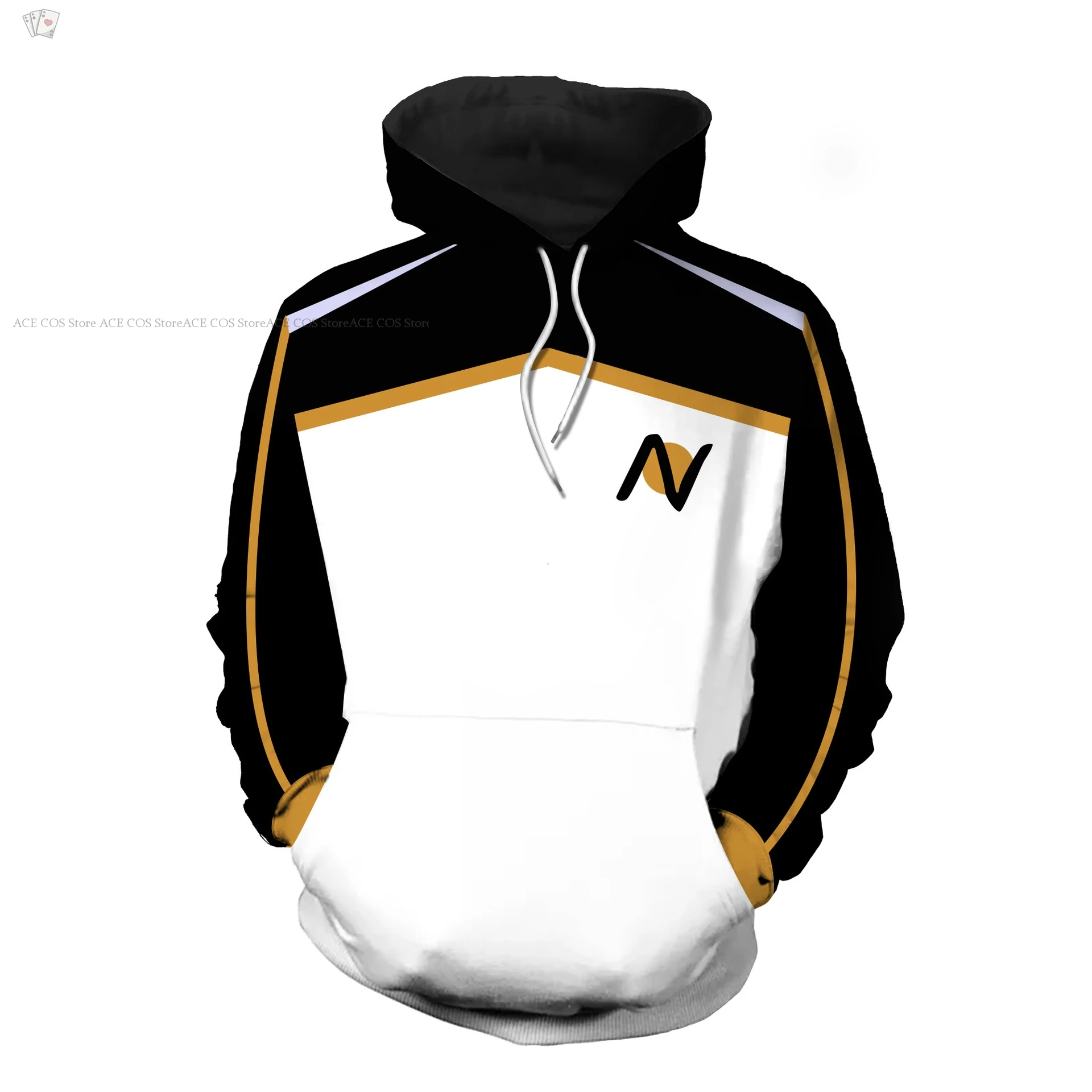 Re:Zero Natsuki Subaru Plus Size Men's Sports Pullover Costume – Zip-up Cardigan Sweatshirt, Anime Halloween Carnival Clothes view 4