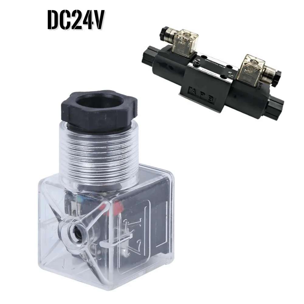DC24V Solenoid Coil Plug With Lamp