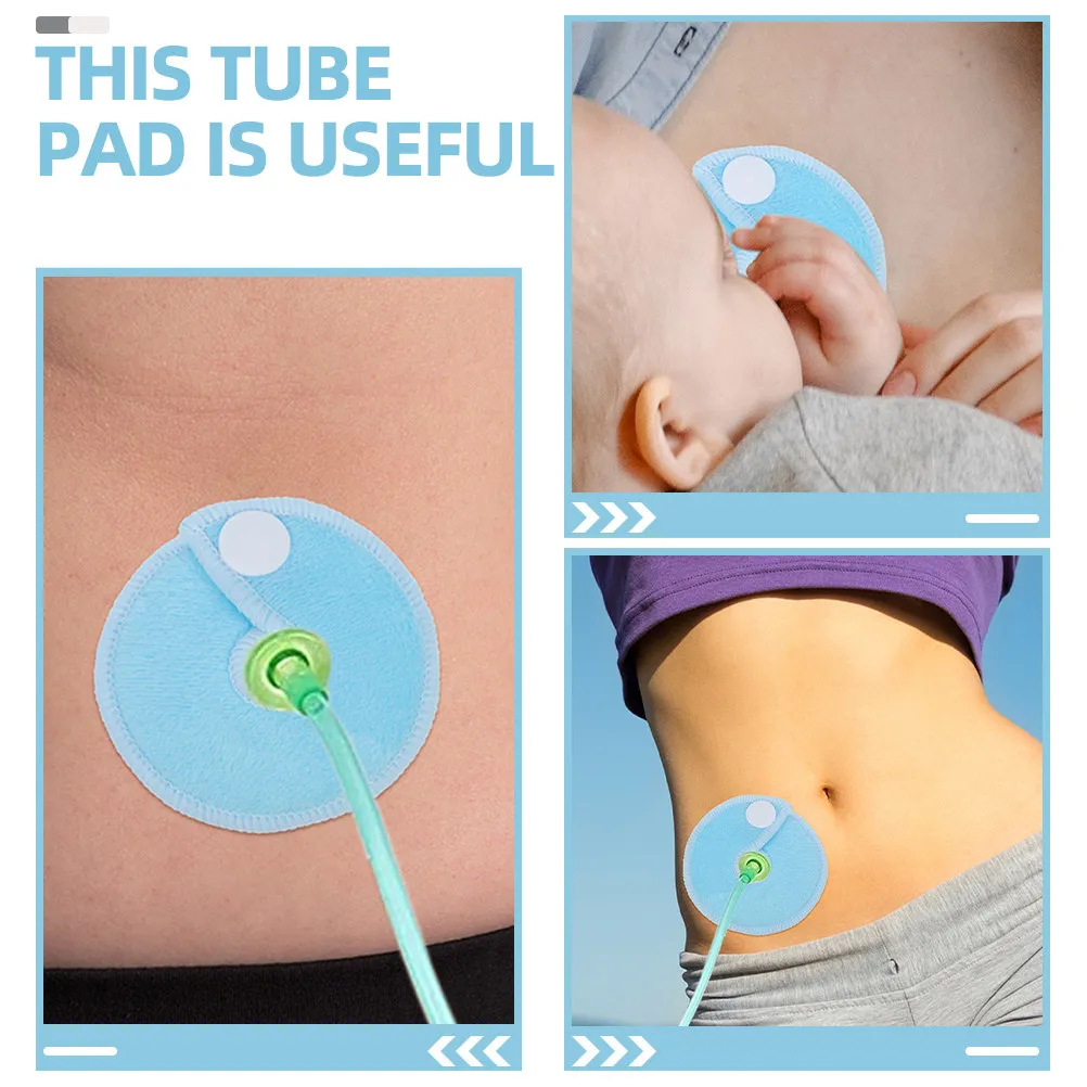 24個入り-授乳サポートパッド-g型チューブパッド-竹繊維-再利用可能-ソフトで通気性のあるgチューブボタンカバー-赤ちゃん用-ママ用品