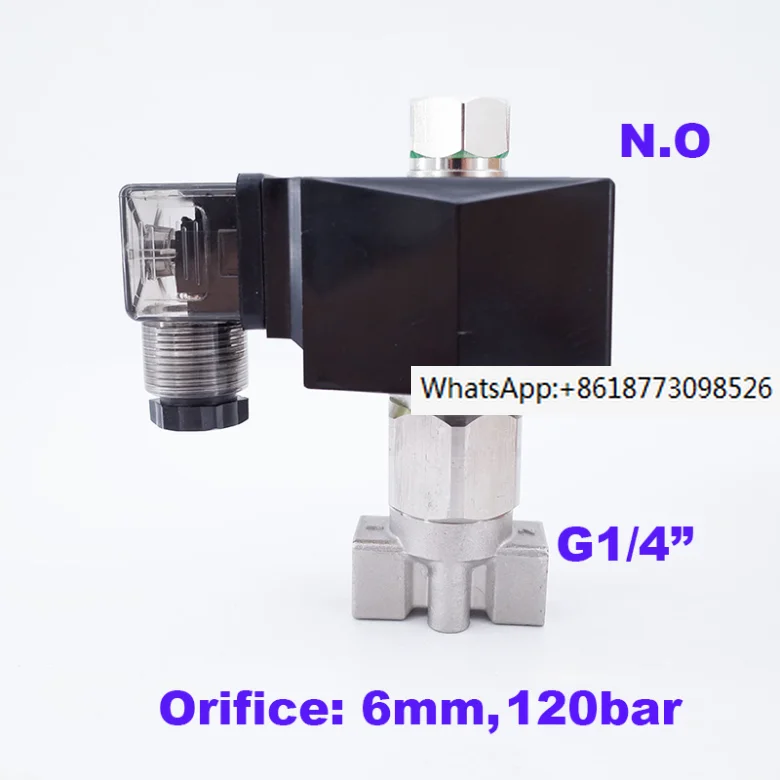 120Bar 150 N.O GSPG-06K 2 Way Water High Pressure Solenoid Valve 1/4