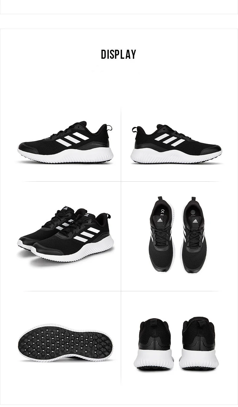 Adidas ID0350 Herren-Laufschuhe aus synthetischem Mesh, Stoffeinlage, flexible Gummilaufsohle, leichter, sportlicher Sneaker für das tägliche Training – Detail 6