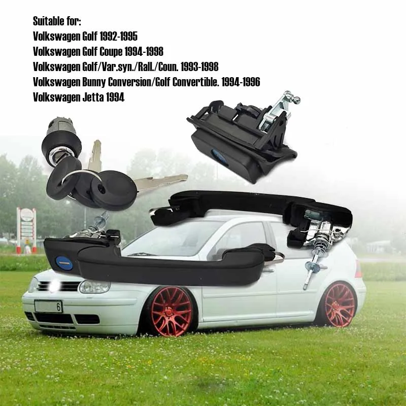 Suit Lock System for VW Golf Mk3 1992-19981Jetta 1994 1H0837207B 1H0905855A 1H6827571A