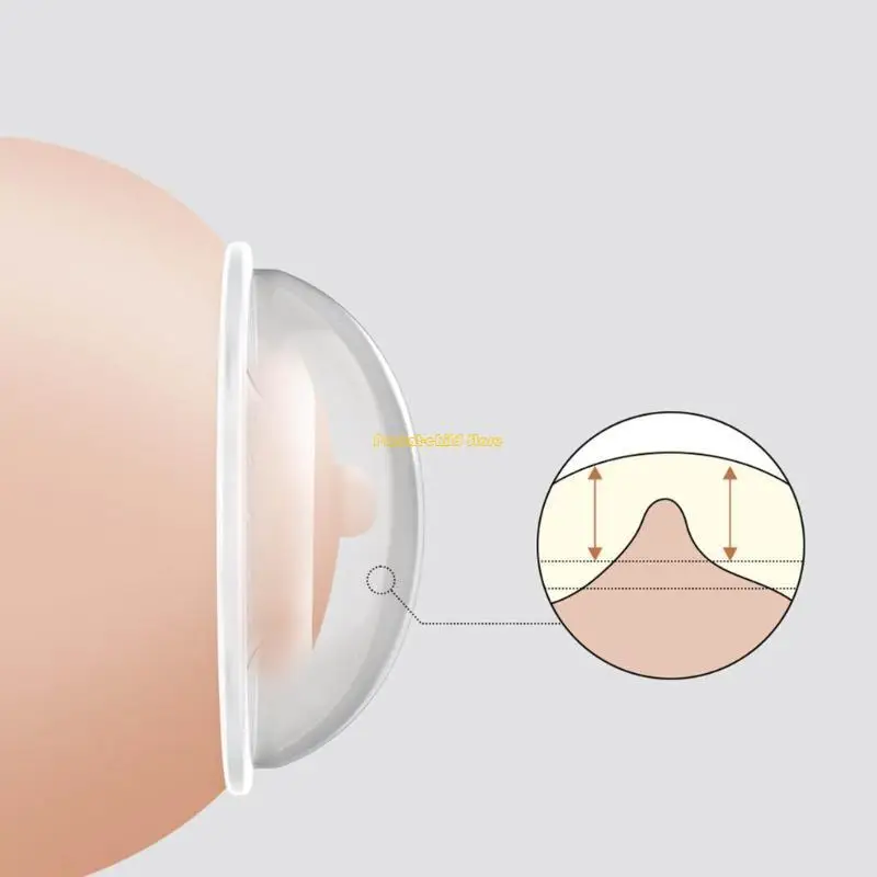 WXTD سيليكون قذائف الثدي الحليب جامع للتمريض أمي الرضاعة الطبيعية أمي الحلمة حامي قابلة لإعادة الاستخدام حليب الثدي التوقف 2 #5