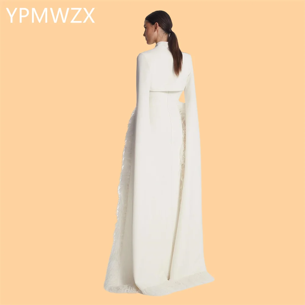 Customized Evening Dress Formal Women YPMWZX Square Collar Column Floor Length Skirts Bespoke Occasion Dresses Party  Pr