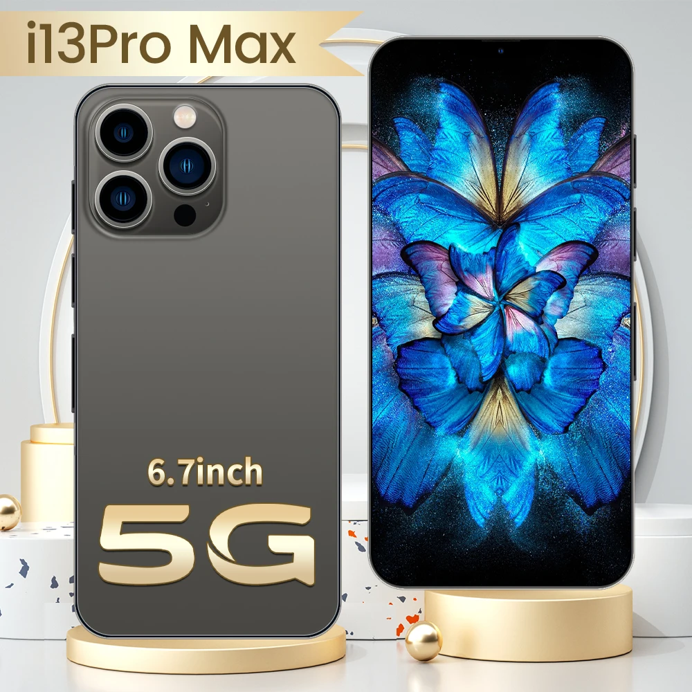 Smart 5G Mobile Phone, 14 Pro Max, 512GB Desbloqueio, 6,7 em LCD, 144Hz, 144Hz, Dual SIM, Fábrica Original, Atacado, Novo, 2022