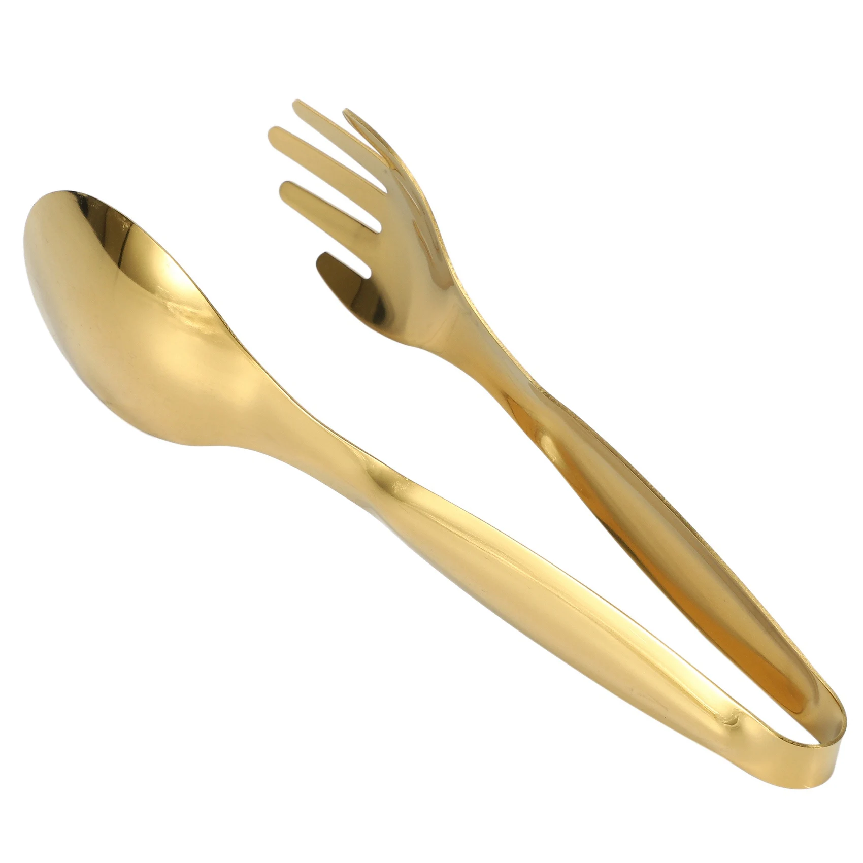 -A12R Stainless Steel Food Tongs Gold Kitchen Utensils Buffet Cooking Tools With Stainless Steel Kitchen Sink Straine