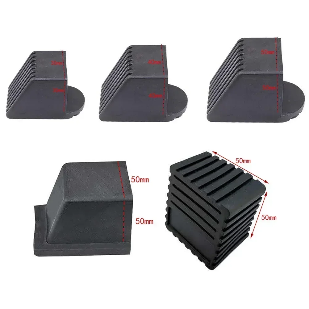 4pcs Plastic Square Tube Covers Square Tube Coat Chair Leg Cover Fitness Equipment Accessories Foot Cover Pipe Protective Covers