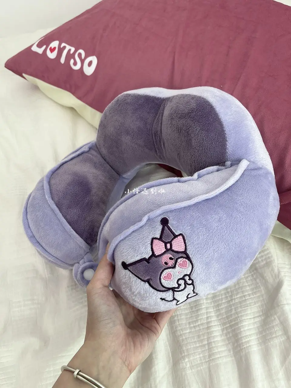 

Sanrio Cartoon Hello Kitty Cinnamoroll Kuromi Double Hump U-Shaped Pillow Neck Melody Dormitory Pillow Travel Sleep Nap Pillow