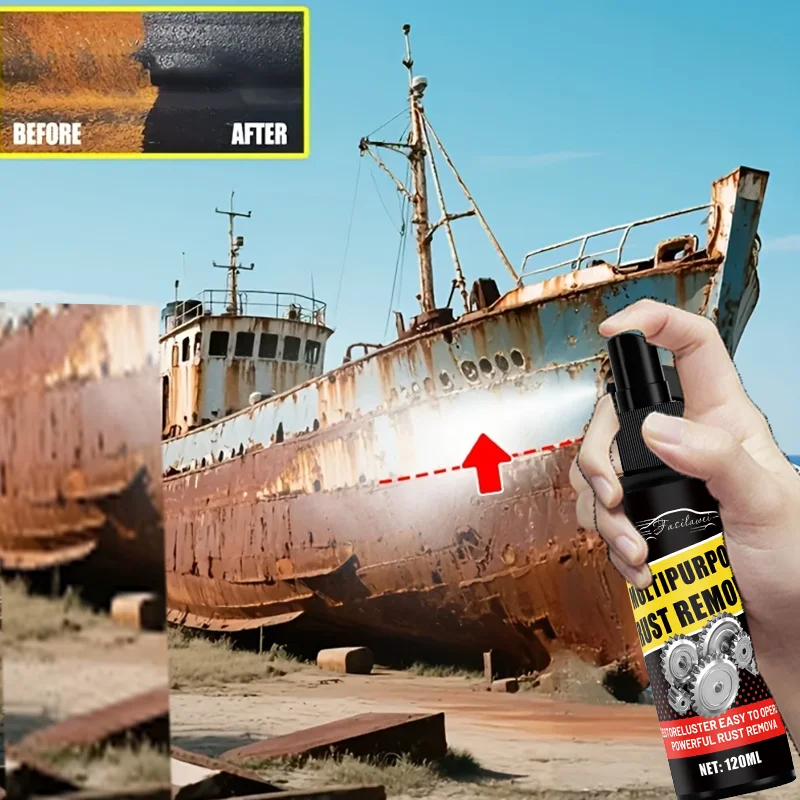 Multifunctional Strong Rust Remover - Effectively Prevents Re-Rusting After Use, Quickly Removes Rust From Boat Cabin Covers, Fi