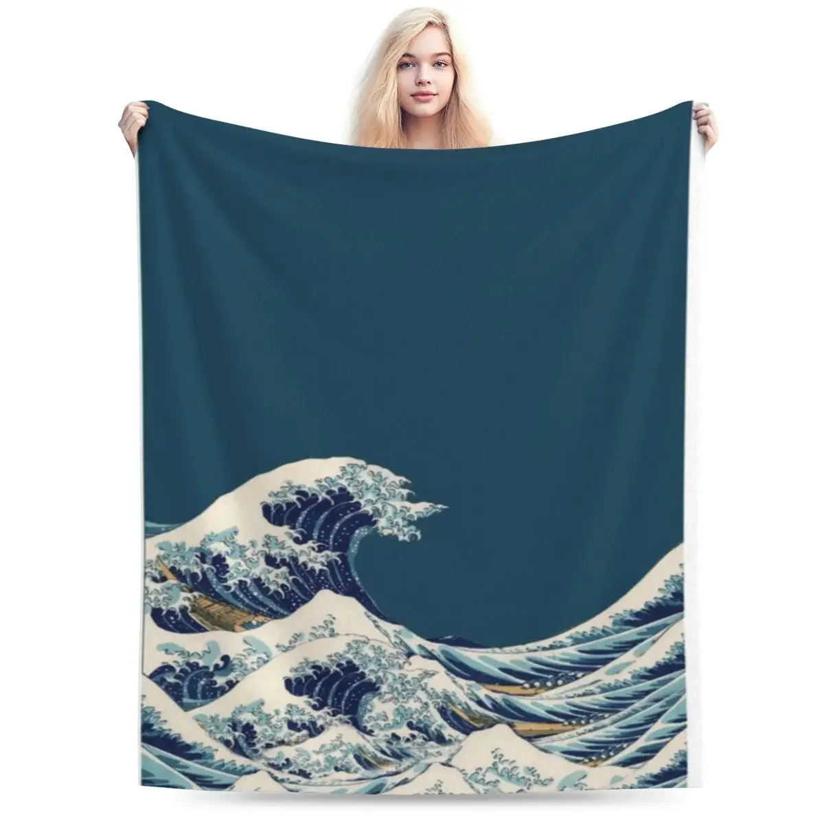 The Great Wave An Ultra-Soft Micro Fleece Blanket