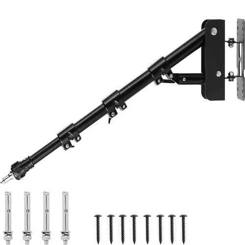 Selens 사진 스튜디오용 벽 마운트 붐 암, 비디오 스트로브 조명, 수평 및 수직 회전 벽 브래킷 