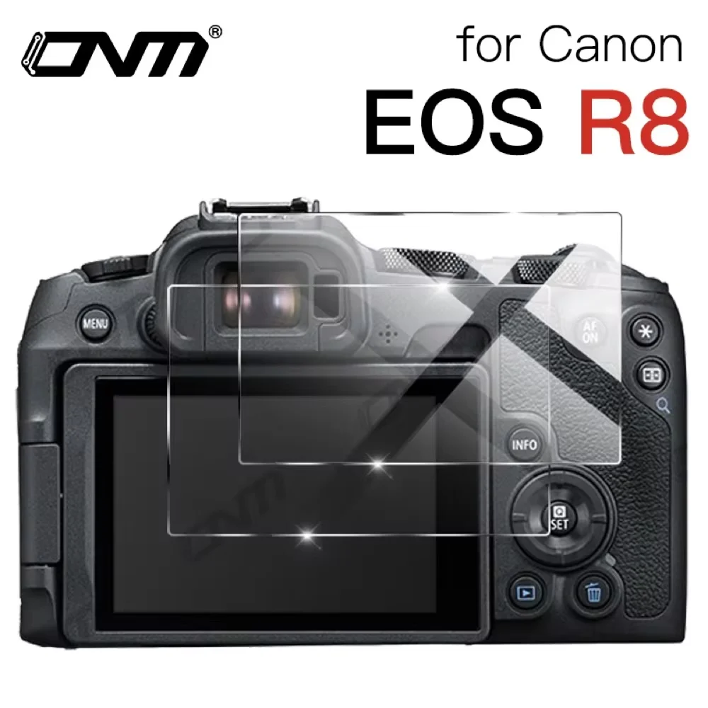 2Pack Tempered Glass for Canon EOS R8 R7 R6 Mark II R50 R10 R5 R3 RP Anti-Scratch Screen Protector Film Camera Protective Glass