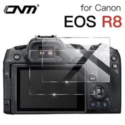 2 paquetes de vidrio templado para Canon EOS R8 R7 R6 Mark II R50 R10 R5 R3 RP película protectora de pantalla antiarañazos vidrio Protector de cámara