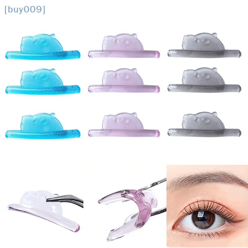 

4 пары силиконовых подушечек для завивки ресниц в форме медвежонка, липкие ресницы, стержень, щит, лифтинг, 3D щипцы для завивки ресниц, аксессуары, инструмент для макияжа