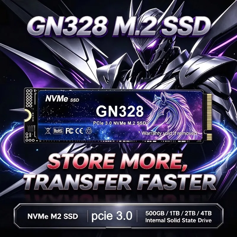 GN328 NVMe High Speed SSD M.2 Internal Solid State Drive PCIe 3.0 Gaming Drive Works for Laptop PC Hard Disk Fast SSD 2026