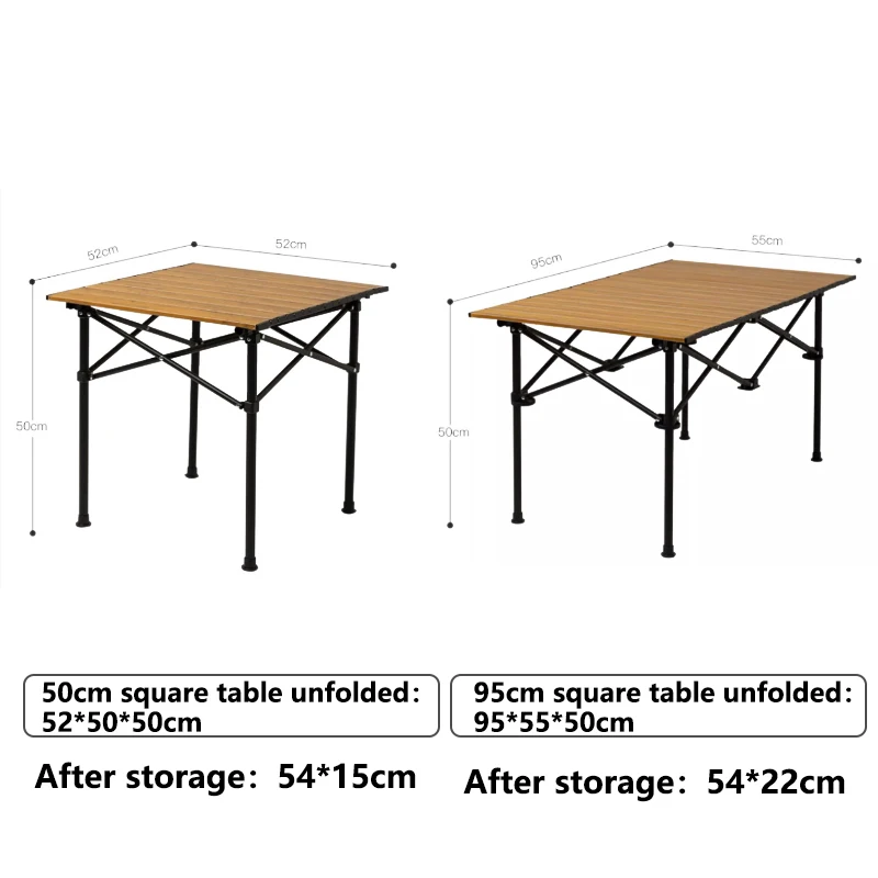 야외 접이식 테이블 탄소강 에그 롤 테이블, 캠핑 피크닉 여행용 경량 접이식 테이블