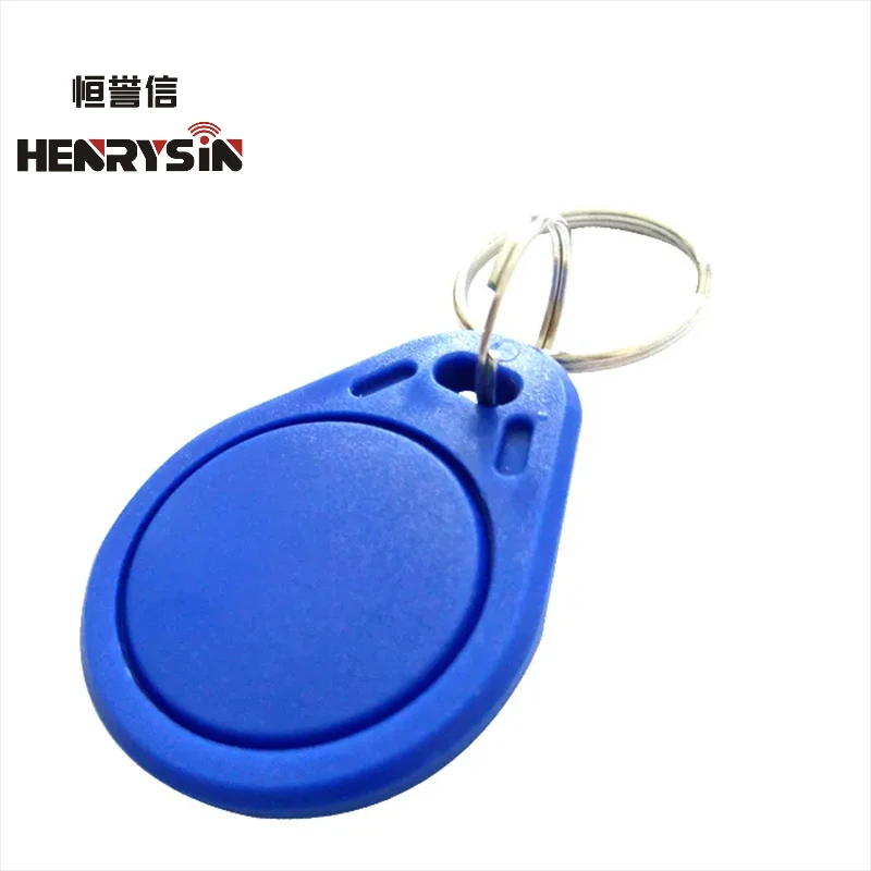 10pcs 13.56MHz IC M1 S50 Keyfobs Tags Access Control RFID Key Finder Card Token Attendance Management Keychain ABS Waterproof