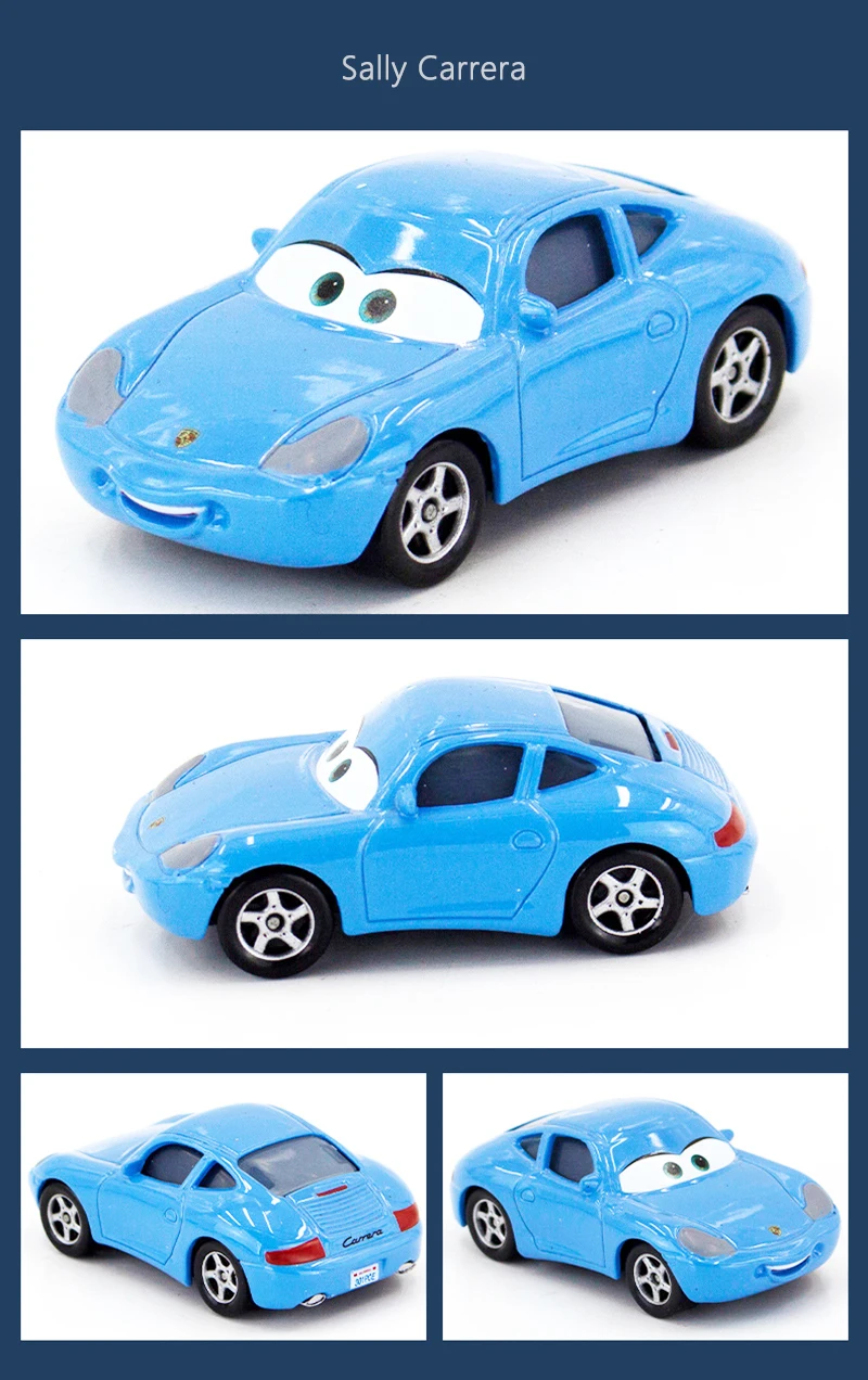 Cars 2 3 Lightning McQueen Mater Sheriff Flo Doc Hudson Rot 1:55 Legierungs-Druckguss-Automodell Kinderspielzeug Geschenk – Detail 15
