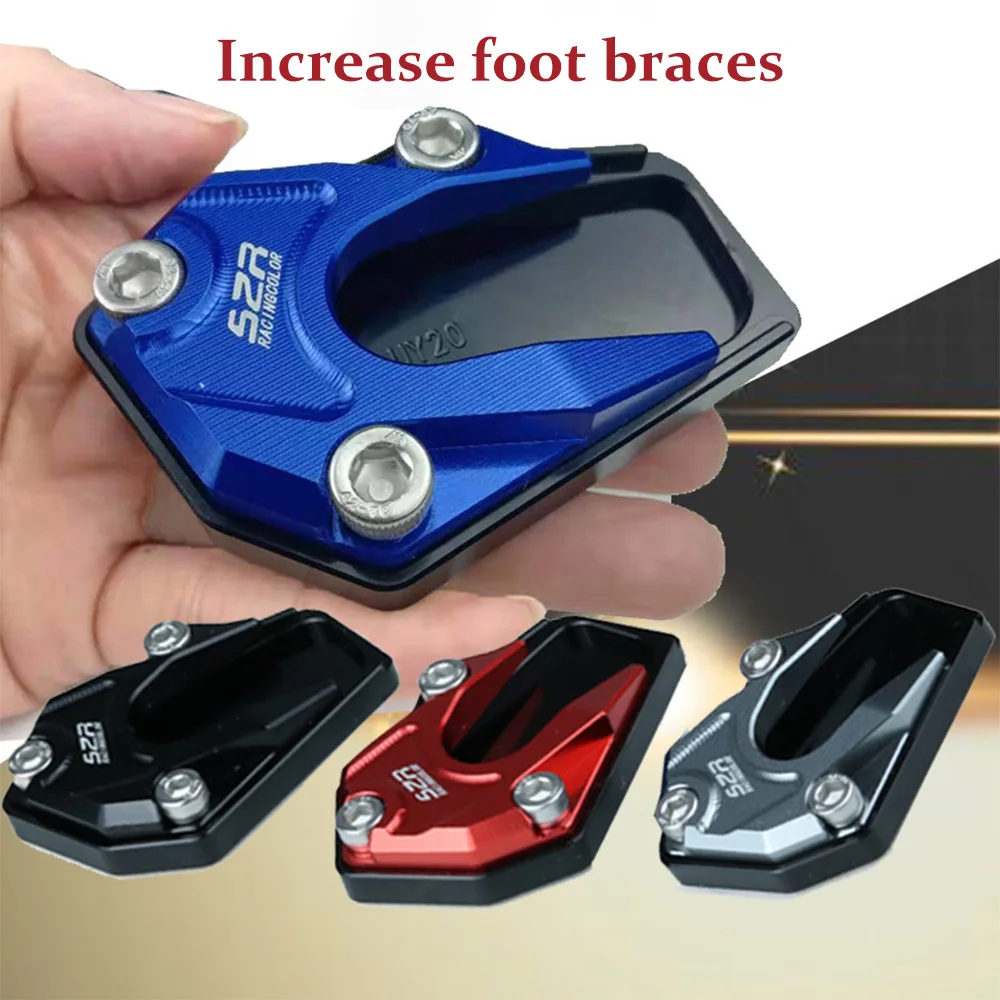 Universal Scooter Motorcycle Bike Kickstand Extender Foot Side Stand Extension Pad Support Plate Anti-skid Enlarged Base