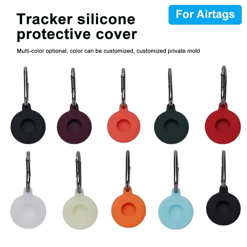 For AirTag Case Protecto With keychain Shockproof Anti Scratch Fall Protect Shell Cover For AirTag