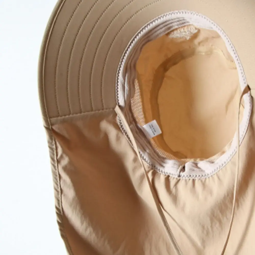 Portable Anti UV Shawl Fisherman Hat Quick Dry Wide Brim Sun Hat Adjustable Breathable Tea Picking Hat Summer