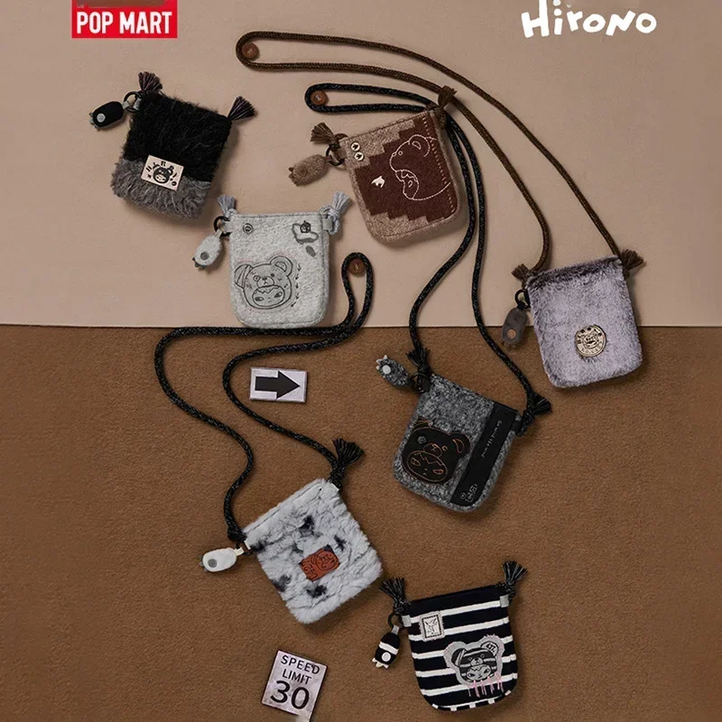 

POP MART Hirono Road Journal Series Mini Bag Anime Figure Blind Box Cute Desktop Ornaments Mystery Gift Doll