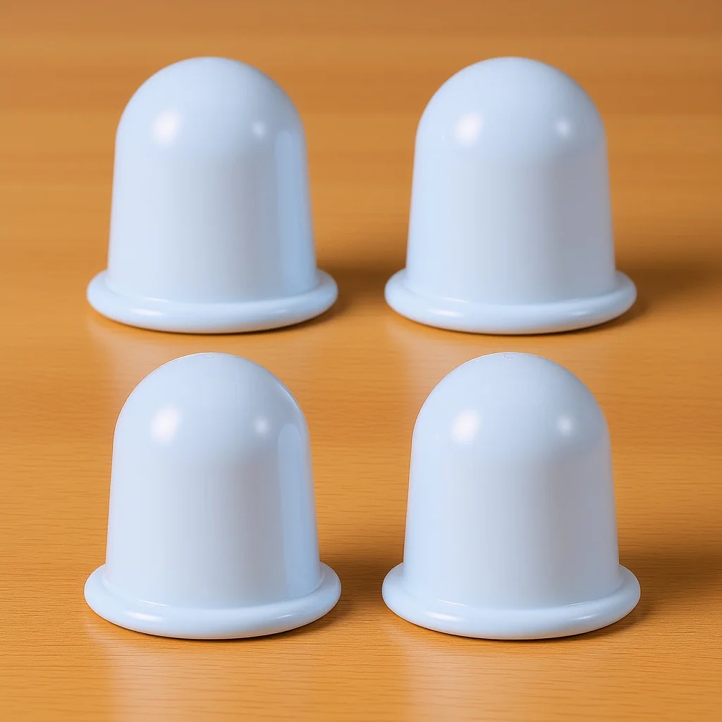 4 قطع من أكواب تدليك الجسم المصنوعة من السيليكون، مجموعة أكواب شفط المكنسة الكهربائية المحمولة لعلاج تخفيض السيلوليت