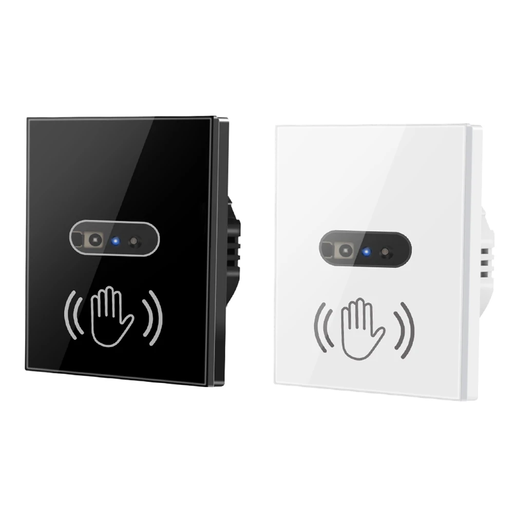100-240V Slimme Lichtschakelaar Draadloze Touchless Wandschakelaar Infrarood Golf Inductie Neutrale Draad Vereist voor Woonkamer Slaapkamer