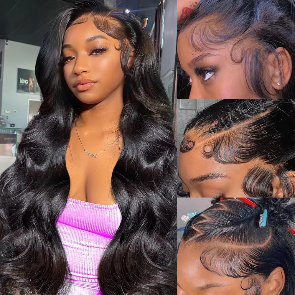 

Накладные парики из натуральных волос Body Wave 40-42 дюйма, 13x4, 13x6 HD Lace Frontal, 5x5 Glueless Lace, бразильские парики Remy для женщин