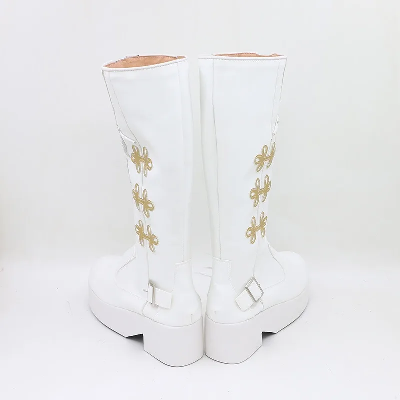 Scarpe cosplay Xavier Love and Deepspace Puntelli cosplay Scarpe in pelle PU Stivali di carnevale di Halloween Accessori anime realizzati su misura