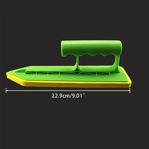 Tile calafetage spatula, manual masonry builders, sponge spatula, wavy cable, plaster bucket, length 22.9 cm/9.02 inches 8 Main Sales Mason Tool - №8