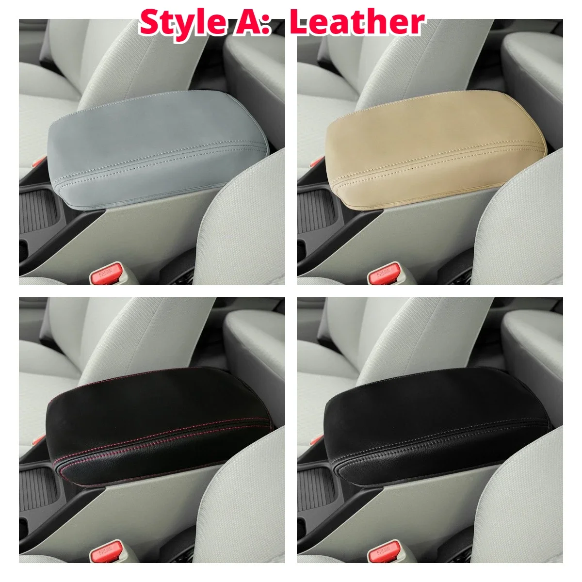 Applicable To Armrest Box Cover for Honda Civic 2012 2013 2014 2015 Fiber Leather /Plush Car Handrail Center Console Pad