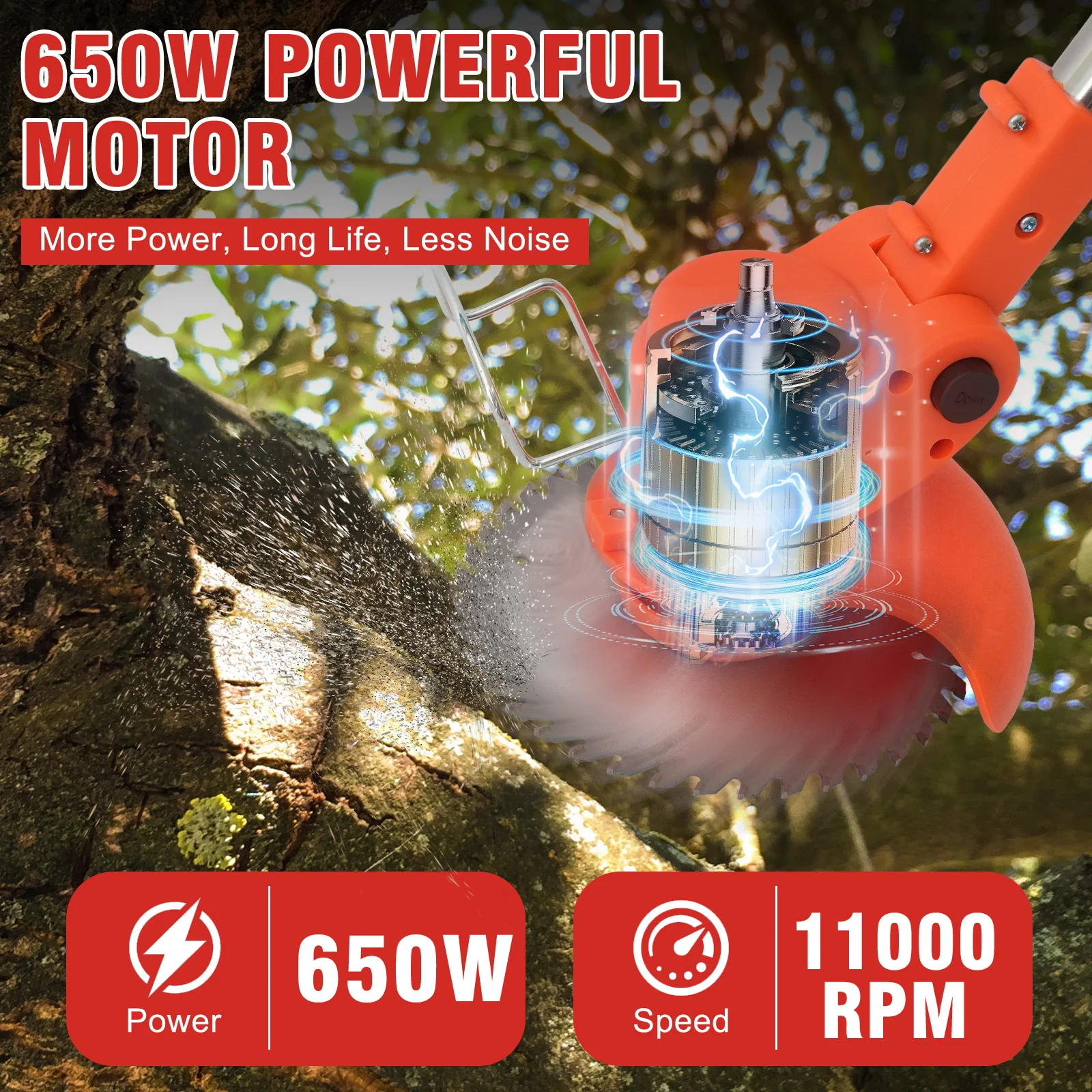 جزازة عشب لاسلكية 21 فولت 3 في - مراجعة Brushless Cordless Grass Trimmer 21V وسعره