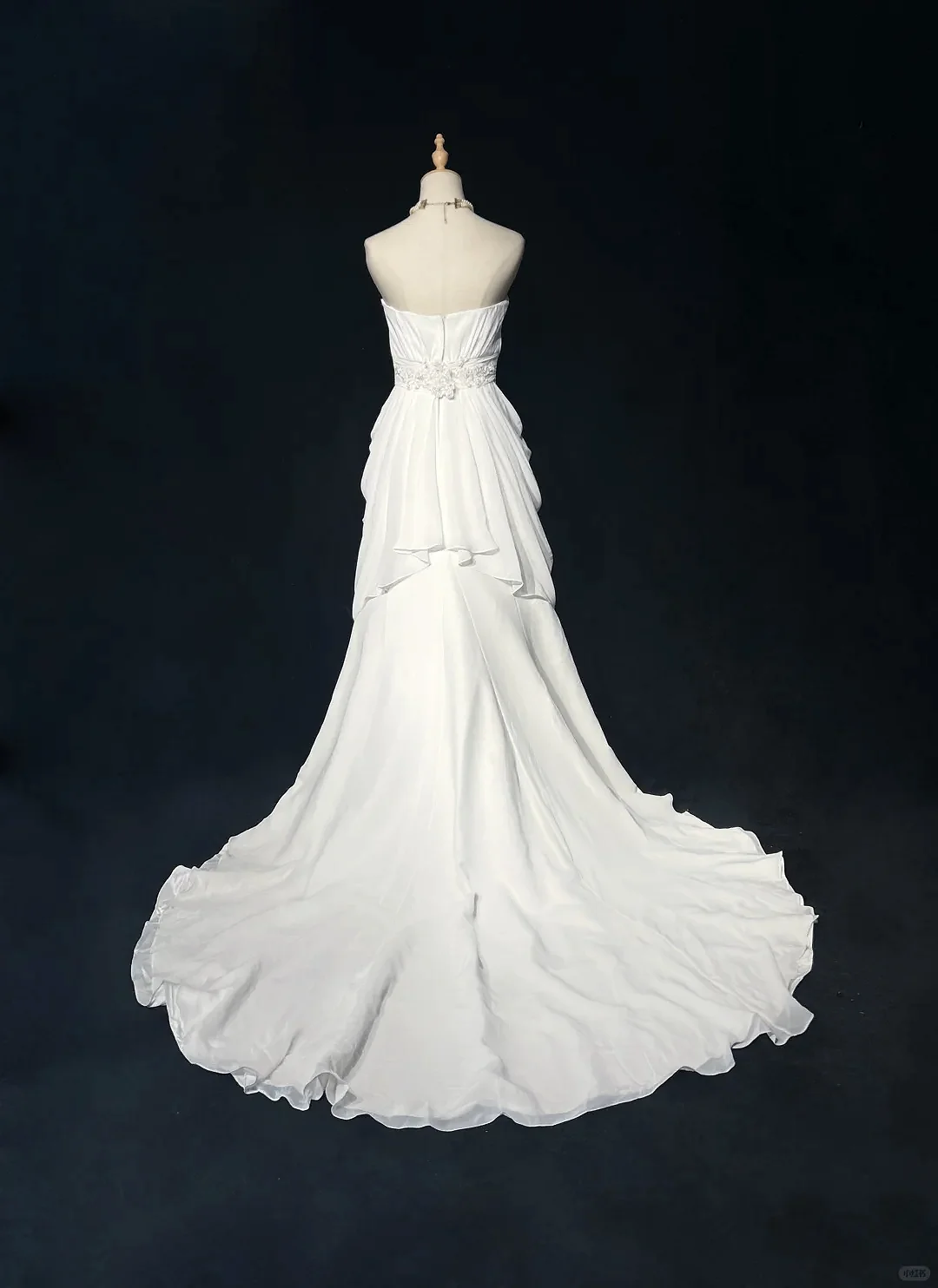 Robe de Demoiselle d'Honneur Trapèze sans Bretelles en Tulle, Tenue Élégante, Dos aux, Perlée, Sirène, pour Occasions Formelles, Mariage, Bal, Quelle que soit la Collection 2025