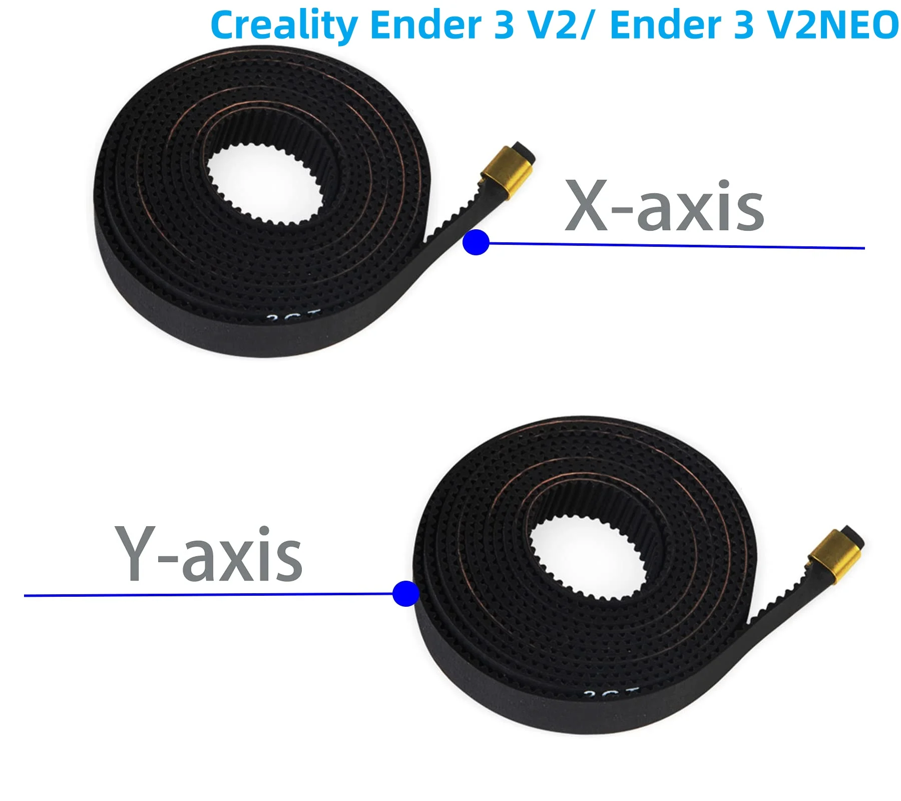 Creality Ender 3 V3 SE X+Y-Achsen-Synchronriemensatz und Ring-Synchronriemen, 3D-Druckerzubehör für Ender 3 V3 KE/SE/V2 – Detail 4