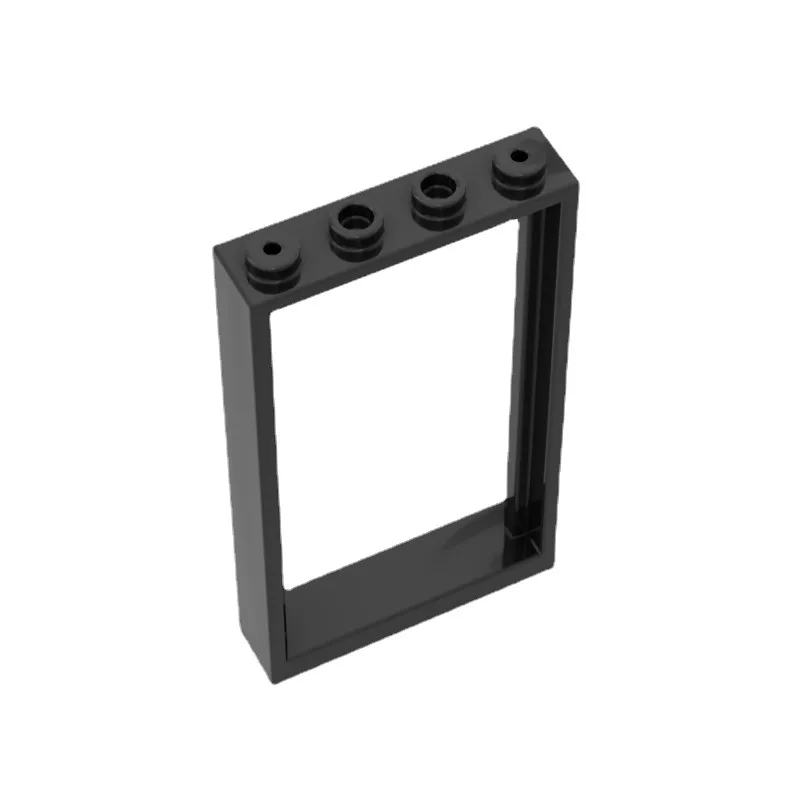 20 stuks baksteen onderdelen deur, frame 1 x 4 x 6 met 2 gaten 60596 30179 compatibel met assembleert bouwstenen technisch speelgoed