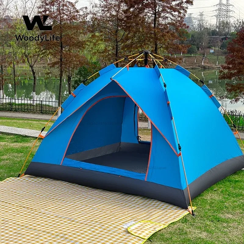 2-4 Person Camping Tent,Automatic Quick Opening Tent,Outdoor Folding Tent,Rain Proof Sun Proof Portable Home Tents.
