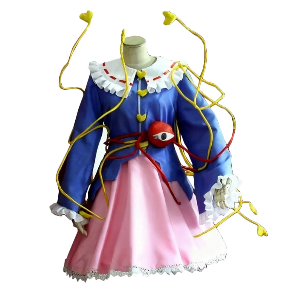 

Anime Komeiji Satori and Komeiji Koishi cosplay costume+eye props accessory