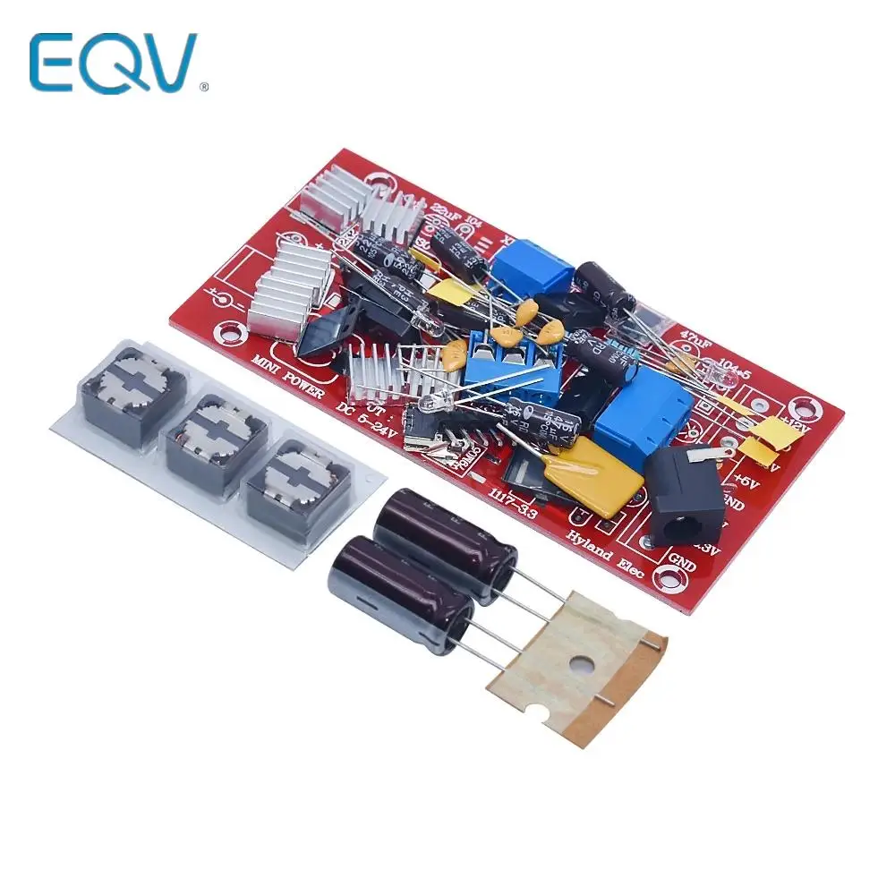 5-24V to +12V,-12V +5V -5V +3.3V DIY Power Supply Module USB Boost Single Turn Dual Linear Regulator Multiple Output Power Kit