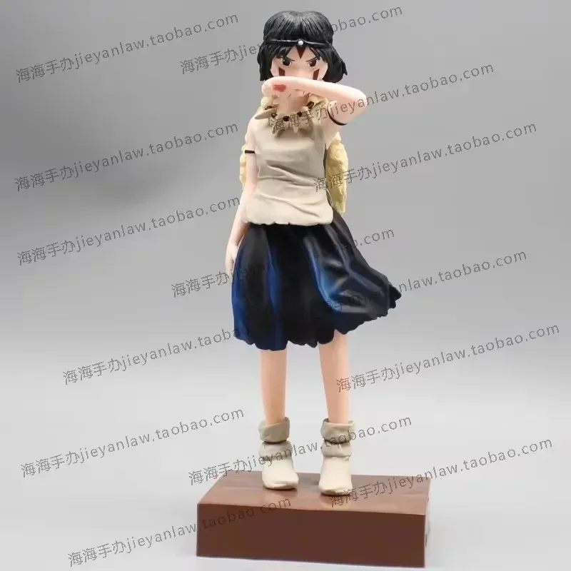 Figuras de acción de la princesa Mononoke San, modelo de chica Kawaii, adorno de escritorio de pie, juguete de colección, 19cm