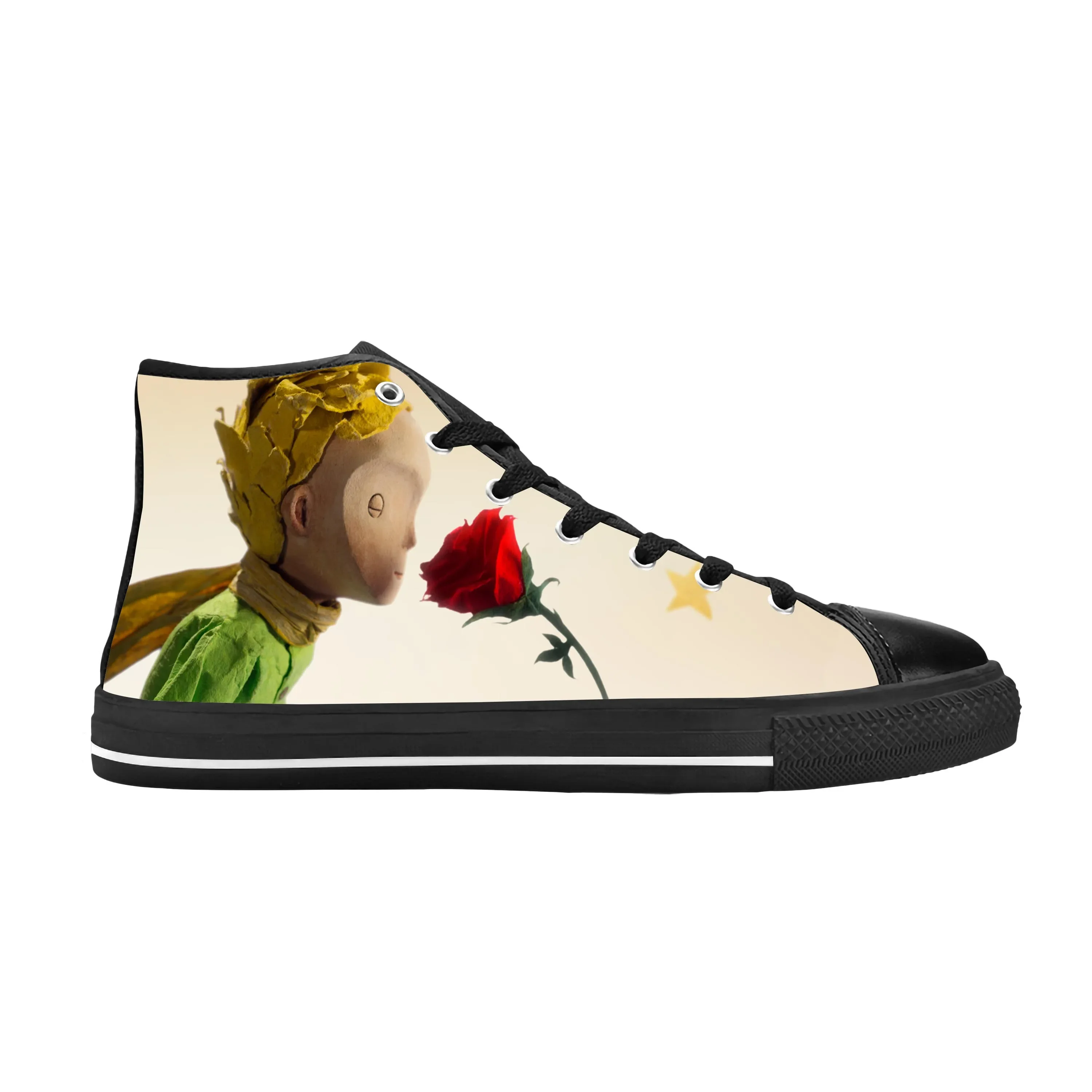 Little Prince Anime Cartoon Manga Comic Cool Cute Casual Cloth Shoes High Top Comfortable Breathable 3D Print Men Women Sneakers