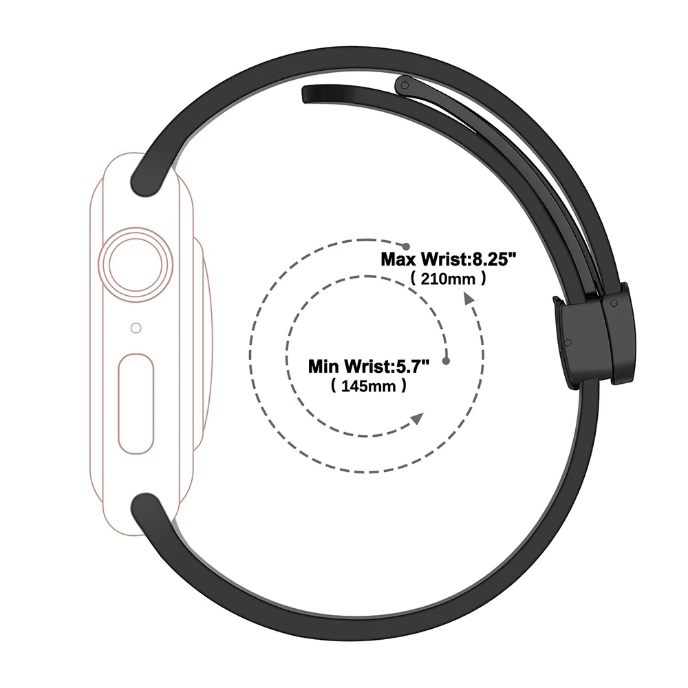 Silicone Strap for Apple Watch Ultra Band 49mm 45mm 44mm 41mm 40mm 42mm 38mm Durable Bracelet for iWatch Series 9 8 7 6 5 4 3 SE